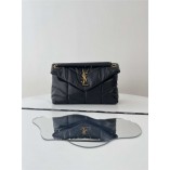 YSL Yves Saint Laurent LOULOU PUFFER  Quilting lambskin   Size: 29x17x11cm  Style: 577476 2025 new 