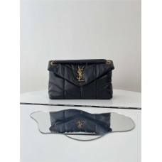 YSL Yves Saint Laurent LOULOU PUFFER  Quilting lambskin   Size: 29x17x11cm  Style: 577476 2025 new 