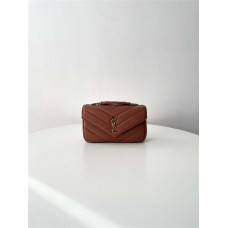 YSL Yves Saint Laurent  LOULOUSmall  Rose  Rose Sand    Style: 801437 Size: 24x14x6cm 2025 new 