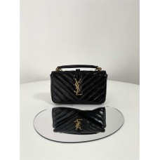 YSL Yves Saint Laurent College mini  Oil Waxed Leather  leather    Style: 779430 Size: 20x13x3cm. 2025 new 