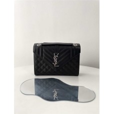 YSL Yves Saint Laurent  Envelope_black    Envelope     Style: 600185 Size: 24x17.5x6cm 2025 new 