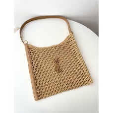 YSL Yves Saint Laurent OXALIS  Raffia  Weaving  Backpack _   Style: 781289 Size: 37x40x3cm. 2025 new 