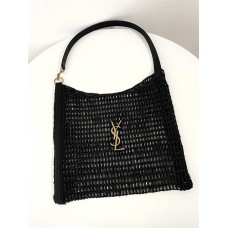 YSL Yves Saint Laurent OXALIS  Raffia  Weaving  Backpack _   Style: 781289 Size: 37x40x3cm. 2025 new 