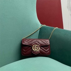 Gucci  GG Marmont  Model 476433  Size 10 x 16.5x 4.5cm 2025 new 