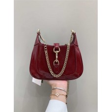 Gucci Jackie Model   Patent leather  782889 Size 19x18x3.5cm 2025 new 