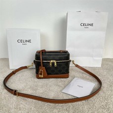Celine  Size 18X 12 X18 cm  TRIOMPHE CANVAS  Model 119462 2025 new 