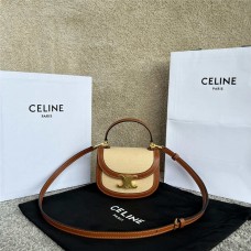Celine BESACE TRIOMRHE mini  Size 15.5x11.5x5 cm   Model 10L063 2025 new 