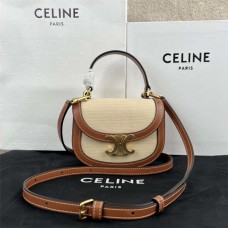 Celine BESACE TRIOMRHE mini  Size 15.5x11.5x5 cm   Model:  10K502 2025 new 
