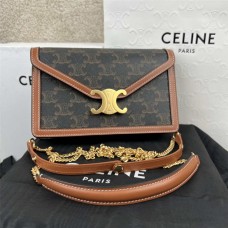 Celine TRIOMPHE CANVAS   Size  19.5x4.5x13 cm   Model:  10L462/10032 2025 new 