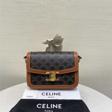 Celine TRIOMPHE    Size: 22.5 X 16.5 X 7.5 cm   Model: 191242  2025 new 