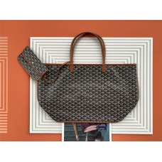 Goyard  The Anjou GM Size：34 cm x 20 cm x 40 cm Chevroches Calfskin & Goyardine Canvas  2025 new 