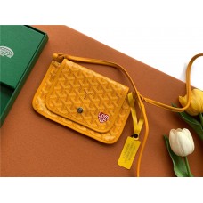 Goyard Plumet size：14 cm x 2.5 cm x 20.5 cm Goyardine Canvas & Chevroches Calfskin 2025 new 
