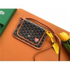 Goyard Plumet size：14 cm x 2.5 cm x 20.5 cm Goyardine Canvas & Chevroches Calfskin 2025 new 