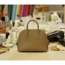 Hermes  Mini Bolide C18 Etoupe | Goat  Leather | Silver Hardware 2025 new 