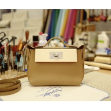 Hermes  Mini 2424 | 0Mchai Natanata 6Cpumpkin | Evercolor  Leather | Silver Hardware 2025 new 