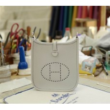 Hermes Mini Evelyne | 08Bleu Holy Grail | Tc Leather | Silver Hardware 2025 new 