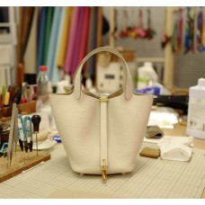 Hermes Picotin18 | 10Milk | Tc Leather | Gold Hardware 2025 new 