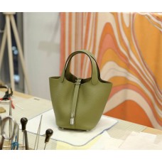 Hermes Picotin18 | Q1Sage | Tc Leather | Silver Hardware 2025 new 