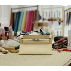 Hermes Mini Kelly Pochette Natanata | Swift  Leather | Silver Hardware 2025 new 