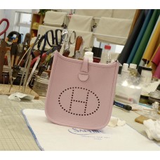Hermes Mini Evelyne | X9Mauve Sylvestre | Tc Leather | Silver Hardware 2025 new 