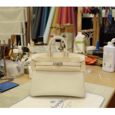 Hermes  Birkin 25 | M4Gris Creme | Togo  Leather | Silver Hardware 2025 new 