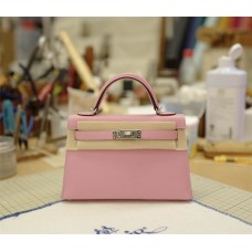 Hermes  Mini Kelly Ii | 5Prose Sakura | Epsom  Leather | Silver Hardware 2025 new 