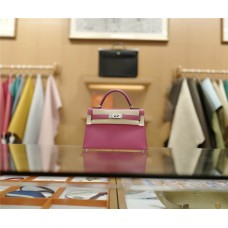 Hermes Mini Kelly Ii | I6Pink Extreme | Epsom  Leather | Silver Hardware 2025 new 