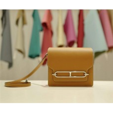 Hermes Roulis18  1Hgold Caramel Evercolor Leather    Silver Hardware 2025 new 