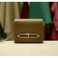 Hermes Roulis18 C18 Etoupe Evercolor Leather    Silver Hardware 2025 new 