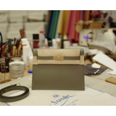 Hermes  Kelly Danse 0Lgris Nuage | Evercolor  Leather | Gold Hardware 2025 new 