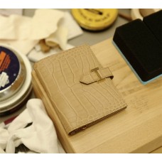 Hermes Bearn  Short  Wallet | 0Mchai | Matte Alligator | Gold Hardware 2025 new 
