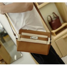 Hermes Kelly Messenger | Gold | In The Loop Leather | Silver Hardware 2025 new 