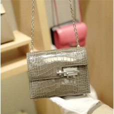 Hermes  Verrou 18 | 81Gris Tourterelle | Shiny Alligator | Silver Hardware 2025 new 