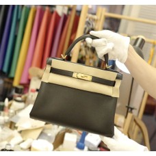 Hermes Kelly 28 | 89Black Inside And55Rouge H | Swift  Leather | Gold Hardware 2025 new 