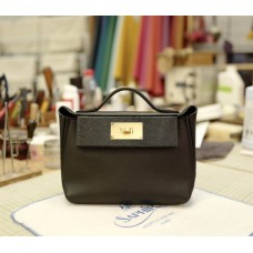 Hermes Mini 2424 | 89Black | Touch Lizard | Gold Hardware 2025 new 