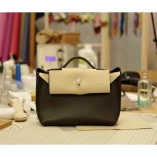 Hermes Mini 2424 | 89Black | Volupto  Leather Andswift  Leather Flap | Silver Hardware 2025 new 