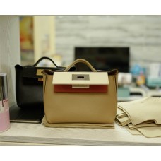 Hermes  Mini 2424 | Natanata Chai Copper Red | Evercolor  Leather | Silver Hardware 2025 new 