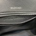 Balenciaga Hourglass Small 23 Croc-Embossed Black Black Hardware 23x19x24cm