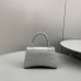 Balenciaga Hourglass XS Small 19 Croc-Embossed Gray Silver Hardware 19x8x21cm