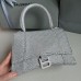 Balenciaga Hourglass Small 23 Diamond Silver Diamond Hardware 23x19x24cm