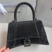 Balenciaga Hourglass Small 23 Diamond Black Diamond Hardware 23x19x24cm