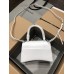 Balenciaga Hourglass Small 23 Grained Calfskin White Silver Hardware 23x19x24cm