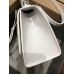 Balenciaga Hourglass Small 23 Grained Calfskin White Silver Hardware 23x19x24cm