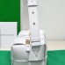 BV  BRICK CASSETTE Small 23.5 White All Leather Style: 9305 Size: 23.5x10x10cm Full Leather