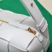 BOTTEGA VENETA BRICK CASSETTE Small 23.5 White All Leather Style: 9305 Size: 23.5x10x10cm Full Leather