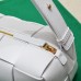 BV  BRICK CASSETTE Small 23.5 White All Leather Style: 9305 Size: 23.5x10x10cm Full Leather