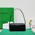 BOTTEGA VENETA BRICK CASSETTE Small 23.5 Black All Leather Style: 9305 Size: 23.5x10x10cm Full Leather