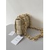 BV  Cassette Chain Padded Cassette Light Yellow Gold Buckle Medium 26 Size: 26x18x6cm Full Leather