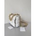 BOTTEGA VENETA Cassette Chain Padded Cassette White Gold Buckle Medium 26 Size: 26x18x6cm Full Leather