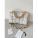 BV  Cassette Chain Padded Cassette White Gold Buckle Medium 26 Size: 26x18x6cm Full Leather